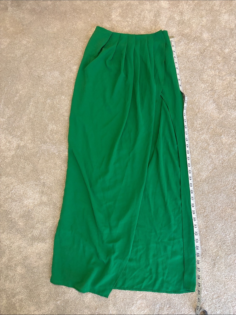 SHEIN Emerald Green Maxi Wrap Skirt